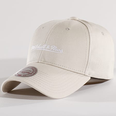 Mitchell and Ness - Casquette Team Logo Low Pro Brand Beige