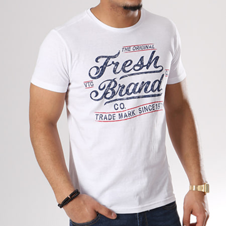 The Fresh Brand - Tee Shirt SHTF621 Blanc