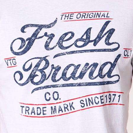 The Fresh Brand - Tee Shirt SHTF621 Blanc