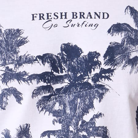 The Fresh Brand - Tee Shirt SHTF122 Blanc Floral
