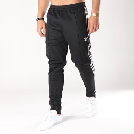 Adidas Originals - Pantalon Jogging Bandes Brodées Beckenbauer CW1269 Noir Blanc