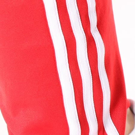 Adidas Originals - Pantalon Jogging Bandes Brodées Beckenbauer CW1276 Rouge Blanc