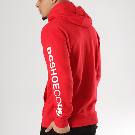 DC Shoes - Sweat Capuche Global Salute Rouge