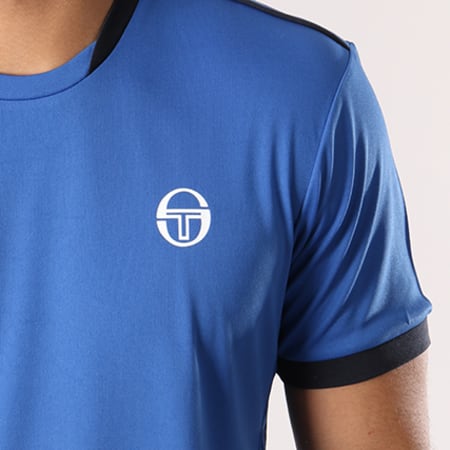 Sergio Tacchini - Tee Shirt De Sport Club Tech Bleu Roi