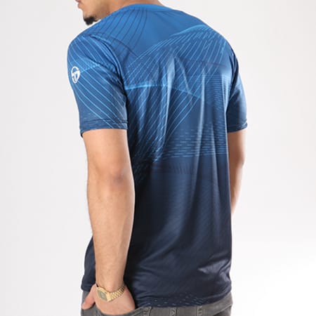 Sergio Tacchini - Tee Shirt De Sport Accel Bleu Marine