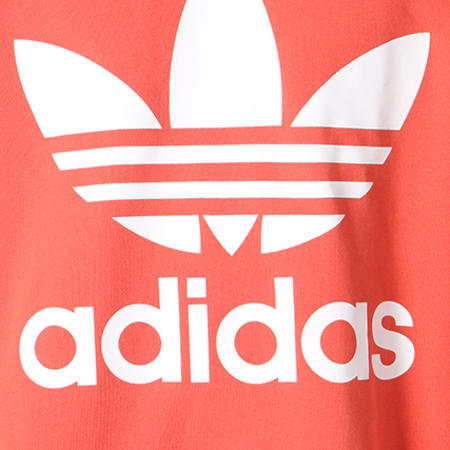 Adidas Originals - Sweat Crewneck Oversize Trefoil Over CW1237 Orange