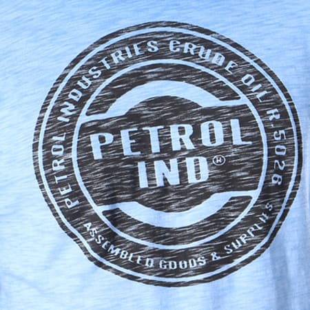 Petrol Industries - Tee Shirt TSR601 Bleu Marine Chiné