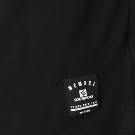South Pole - Tee Shirt Capuche Avec Bandes 18121-1475 Noir