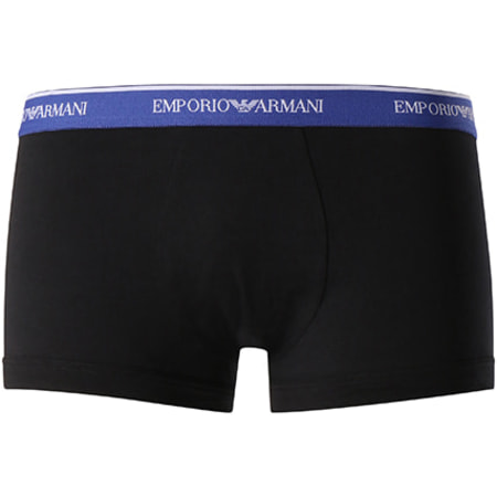 Emporio Armani - Lot De 3 Boxers 111357-8P717 Noir Bleu Clair rose Bleu Marine