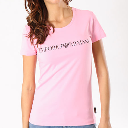 Emporio Armani - Tee Shirt Femme 163139-8P317 Rose Noir