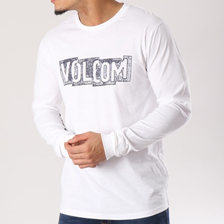 Volcom - Tee Shirt Manches Longues Edge Blanc