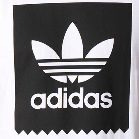 Adidas Originals - Tee Shirt Solid BB CW2336 Blanc Noir