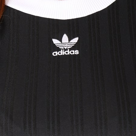 Adidas Originals - Tee Shirt Manches Longues Femme 3 Stripes CE5596 Noir