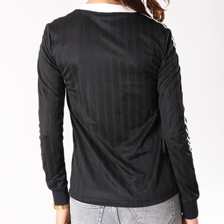 Adidas Originals - Tee Shirt Manches Longues Femme 3 Stripes CE5596 Noir