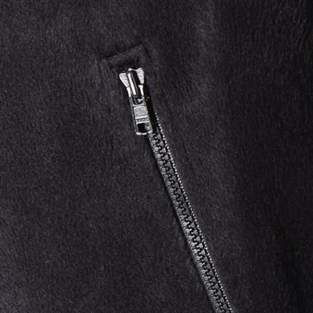 Adidas Originals - Veste Zippée Bandes Brodées Velours CY3541 Noir