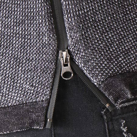 John H - Pull Zips 3180 Noir Blanc