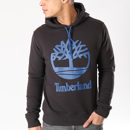 Timberland - Sweat Capuche Stacked A1MC Noir