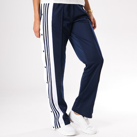 Adidas Originals - Pantalon Jogging Femme Bandes Brodées Adibreak CV8278 Bleu Marine Blanc