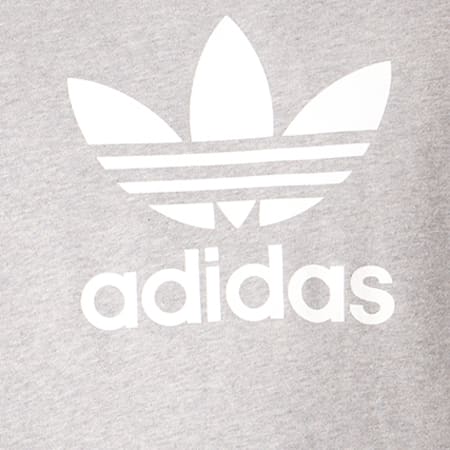 Adidas Originals - Sweat Capuche Trefoil CY4572 Gris Chiné