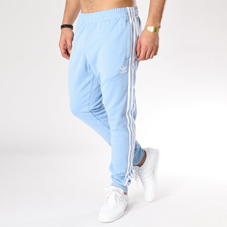 Adidas Originals - Pantalon Jogging Bandes Brodées SST CW1277 Bleu Clair