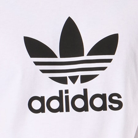Adidas Originals - Tee Shirt Trefoil CW0710 Blanc Noir
