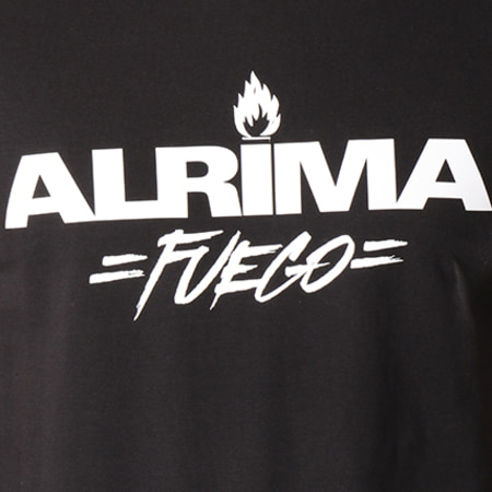Alrima - Camiseta Fuego Negro Blanco
