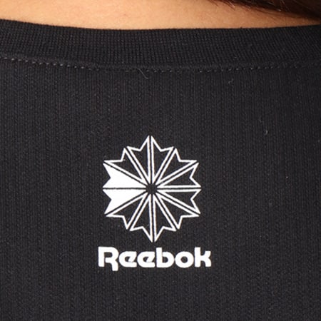 Reebok - Tee Shirt Femme Crop Q2 CF3152 Noir Blanc