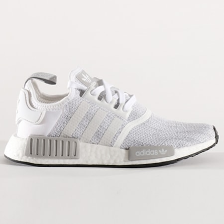 Adidas Originals Baskets NMD R1 B79759 Footwear White Grey Two