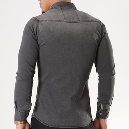 Classic Series - Chemise Manches Longues Jean 16310 Gris Anthracite