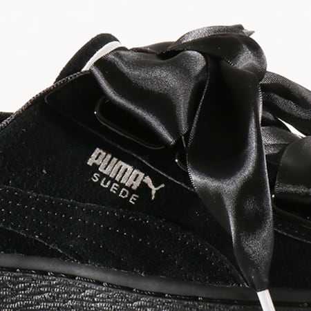 Puma Baskets Femme Suede Heart Bubble 366441 01 Black