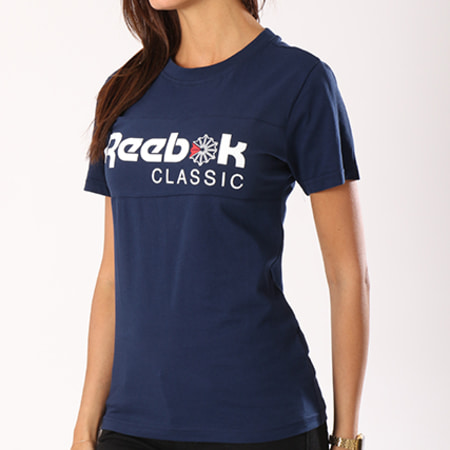 Reebok - Tee Shirt Femme Classic BQ2504 Bleu Marine 