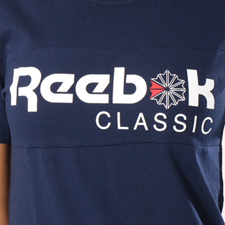 Reebok - Tee Shirt Femme Classic BQ2504 Bleu Marine 