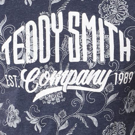 Teddy Smith - Tee Shirt Tonin Bleu Marine Floral