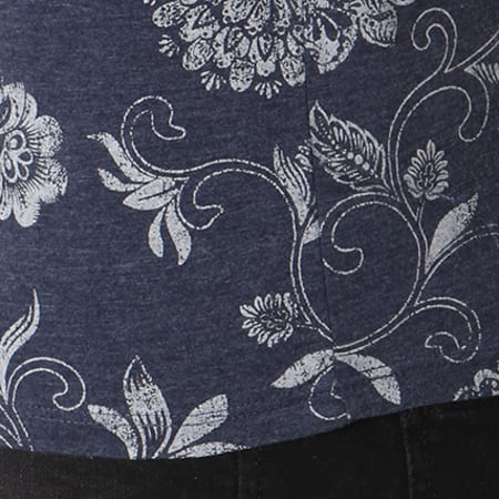 Teddy Smith - Tee Shirt Tonin Bleu Marine Floral