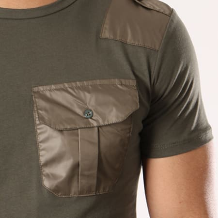 Uniplay - Tee Shirt Poche 1282 Vert Kaki