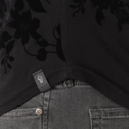 Uniplay - Tee Shirt Oversize A7241-V02 Noir Floral