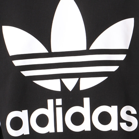 Adidas Originals - Sweat Crewneck Oversize Trefoil Over Crew CW1236 Noir