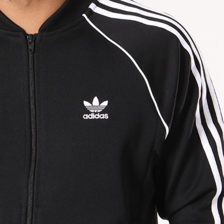 Adidas Originals - Veste Zippée Avec Bandes Brodées SST CW1256 Noir