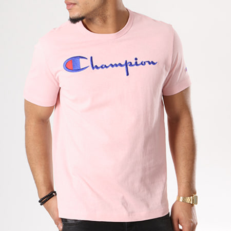 Champion - Tee Shirt Script Logo 210972 Rose