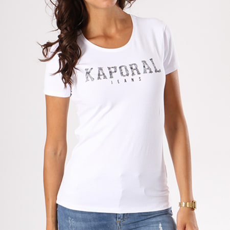 Kaporal - Tee Shirt Femme Visa Blanc