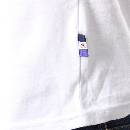 Kappa - Tee Shirt Poche Authentic Dayley Blanc Gris Chiné