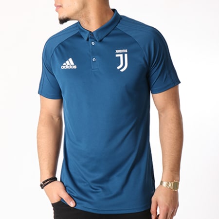 Adidas Sportswear - Polo Manches Courtes Juventus B39745 Bleu Pétrole