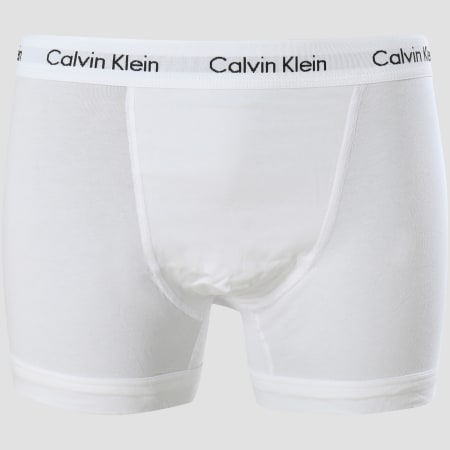 Calvin Klein - Set di 3 boxer in cotone elasticizzato U2662G rosso bianco blu navy