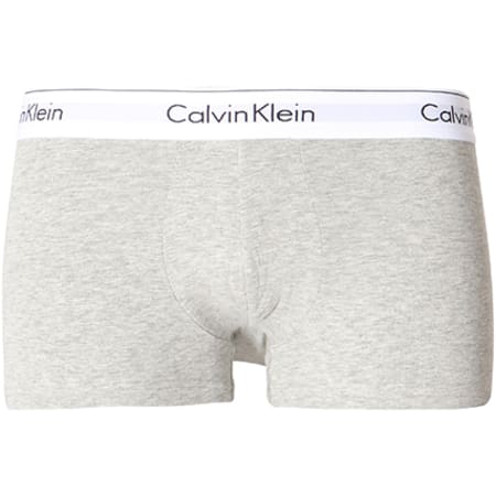 Calvin Klein - Lot De 2 Boxers Modern Cotton NB1086A Noir Gris Chiné Blanc