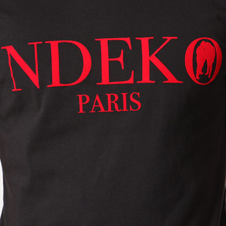 KeBlack - Tee Shirt Typo Noir Rouge