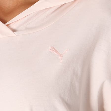 Puma - Tee Shirt Manches Longues Capuche Femme Cover Up 838403 36 Rose