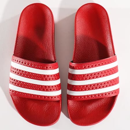 Adidas Originals - Claquettes Adilette 288193 Scarlet White