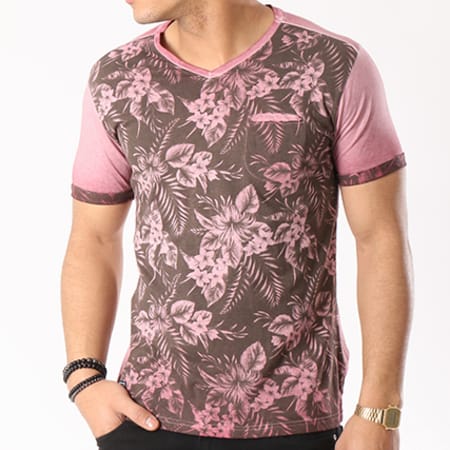 American People - Tee Shirt Poche Gabriel Rose Floral