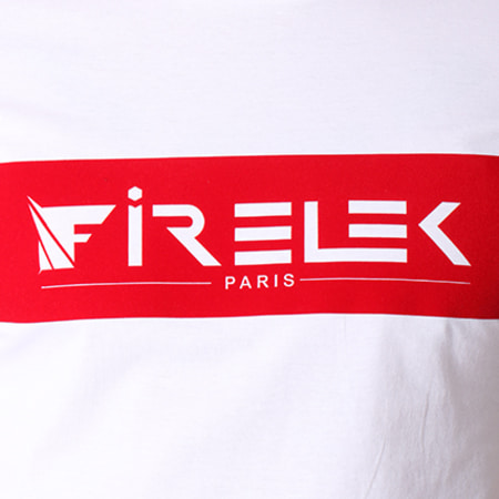 Firelek - Tee Shirt Logo Feutrine Blanc