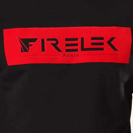 Firelek - Felpa girocollo Felt Logo Nero
